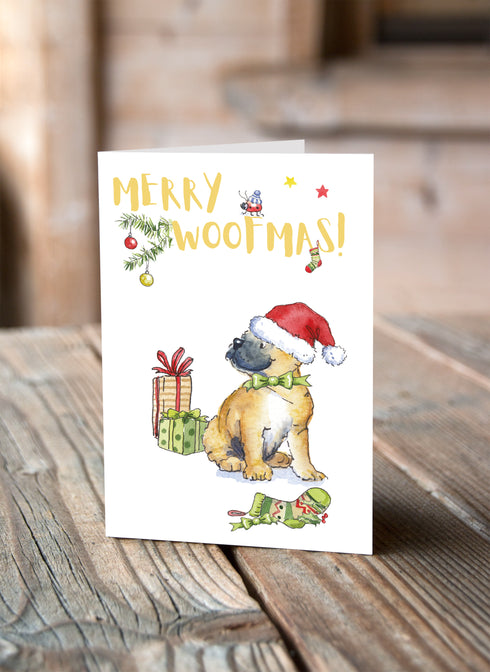French Bulldog Christmas Card
